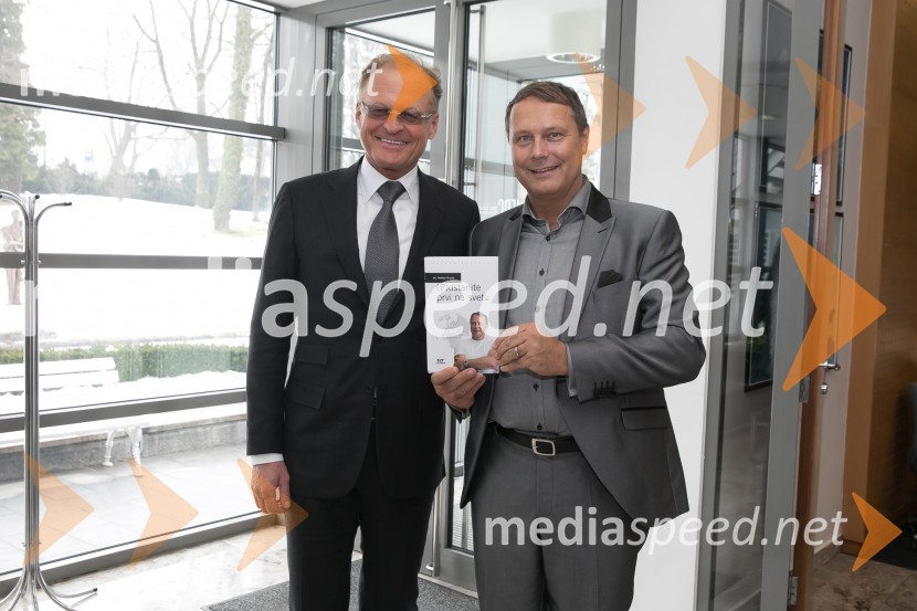 Janez  Škrabec, direktor Riko d.o.o., predsednik Slovensko-ruskega poslovnega sveta, častni konzul Belorusije; dr. Andrej Vizjak, ustanovitelj in predsednik AV.consulting(P)ostanite prvi na svetu, predstavitev knjige avtorja dr. Andreja Vizjaka
