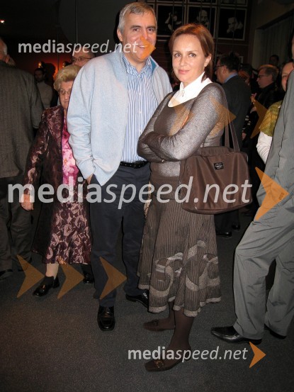 Zoran Predin, pevec z ženo Barbaro Lapajne PredinPremiera drame Lolita v MGL