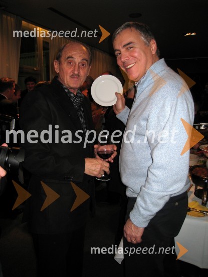 Svetozar Polič, okoljevarstvenik, znanstvenik in nekdanji igralec in Zoran Predin, igralecPremiera drame Lolita v MGL