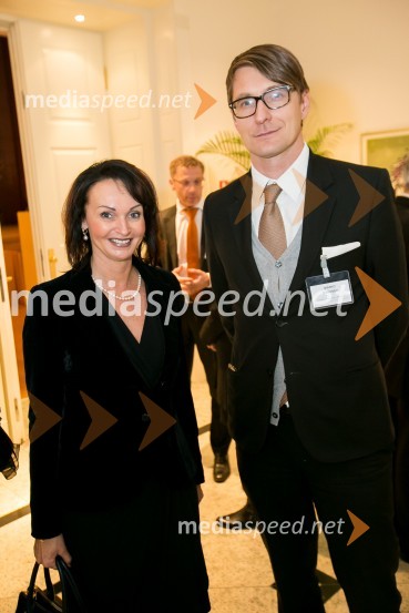  Lidia Glavina, predsednica uprave SDH;  Marko Makovec,  svetovalec predsednika RS za zunanje zadeve10. obletnica uvedbe evra