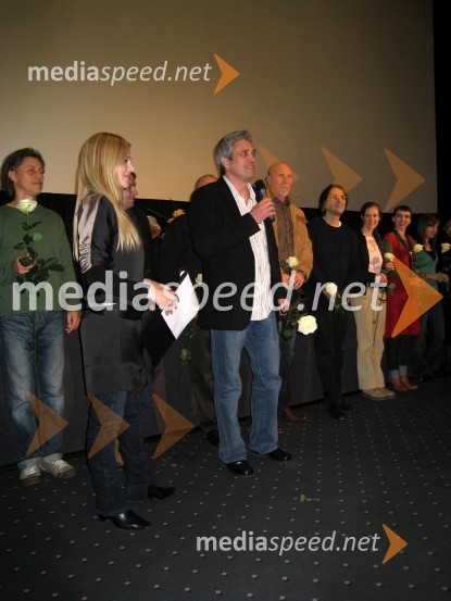 Katarina Čas, TV voditeljica in Metod Pevec, režiser in scenaristPremiera filma Estrellita