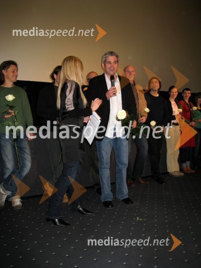 Katarina Čas, TV voditeljica in Metod Pevec, režiser in scenaristPremiera filma Estrellita