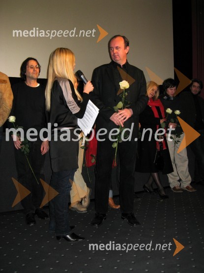 Katarina Čas, TV voditeljica in Danijel Hočevar, producentPremiera filma Estrellita