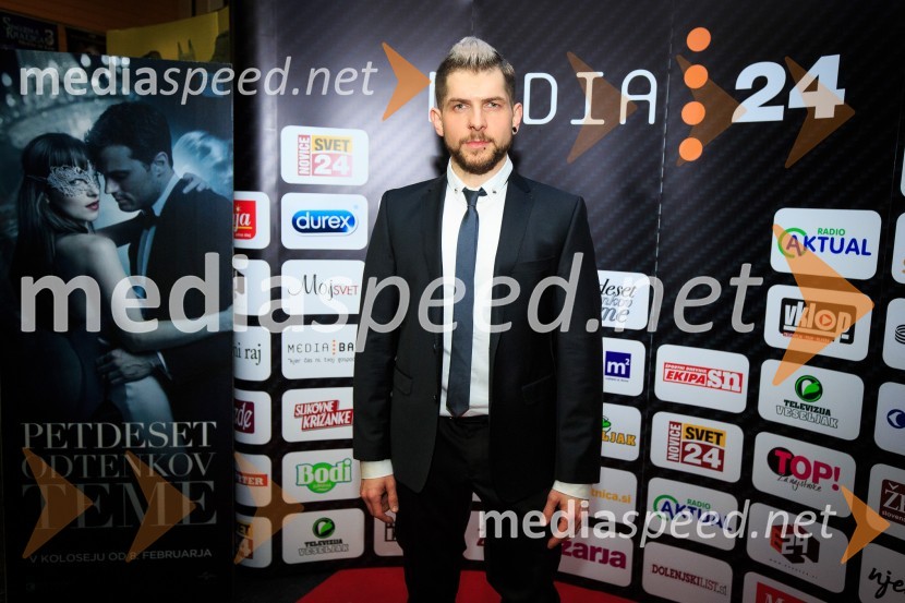  Klemen Bunderla, radijski voditelj, radio AktualPetdeset odtenkov teme, predpremiera filma