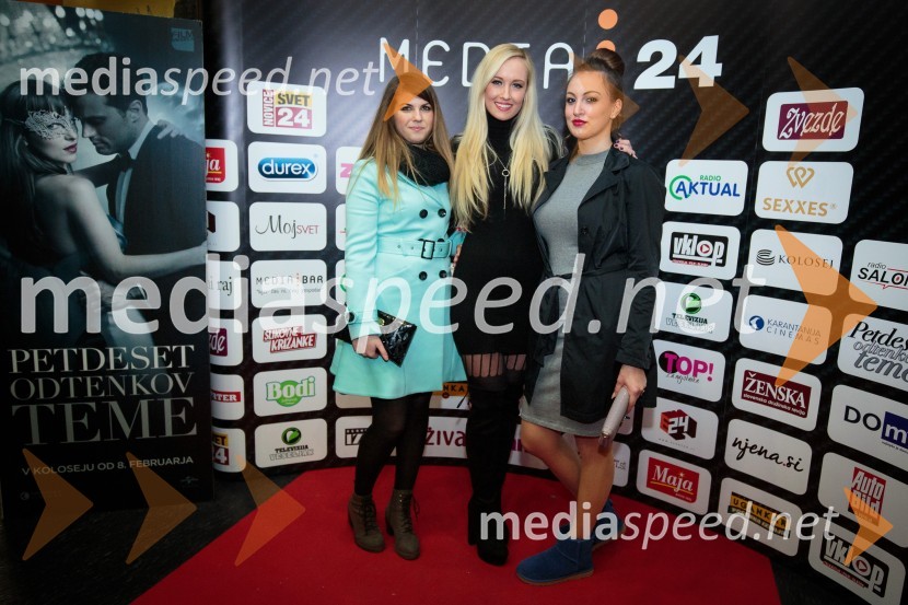 Hana Pavlović;  Tara Milikić;  Tia RacePetdeset odtenkov teme, predpremiera filma