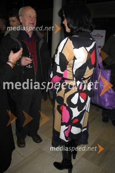 Zlatko Šugman, igralec in Miša MolkPremiera filma Estrellita