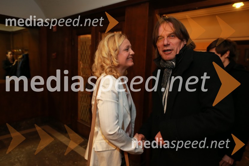 mag. Tina Kosi, upravnica SLG Celje;  Bojan Labović, scenarist, režiserRomeo in Julia, premiera predstave