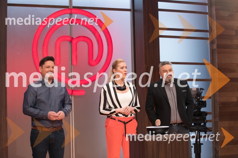  Luka Jezeršek, sodnik kuharskega šova Masterchef, Hiša kulinarike Jezeršek;  Alma  Rekić, Društvo kuharjev in slaščičarjev Slovenije ;  Karim Merdjadi, kuharski in slaščičarski mojster Na male zaslone prihaja nova sezona MasterChef Slovenija