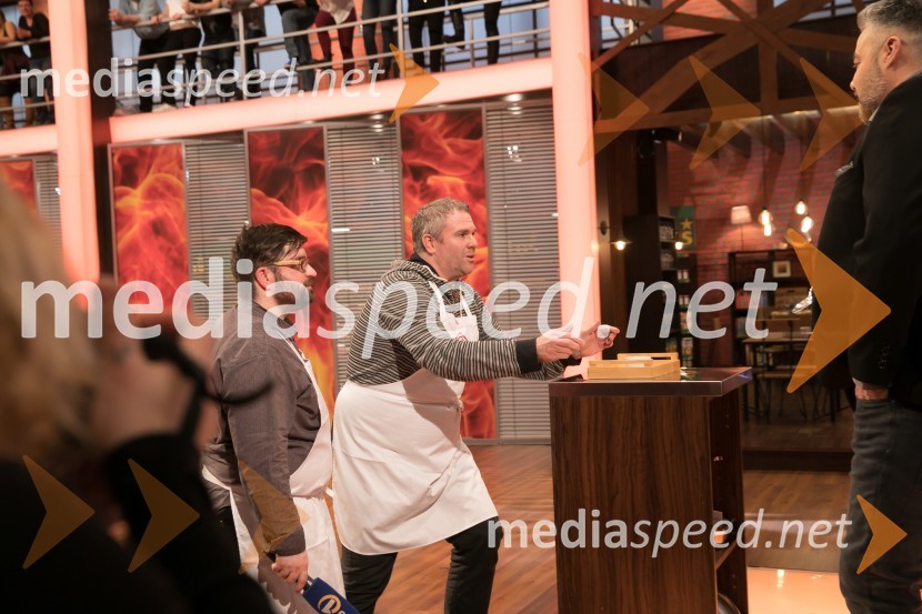  Borut Andrejaš, Radio 1;  Miha Deželak, novinar;  Karim Merdjadi, kuharski in slaščičarski mojster Na male zaslone prihaja nova sezona MasterChef Slovenija