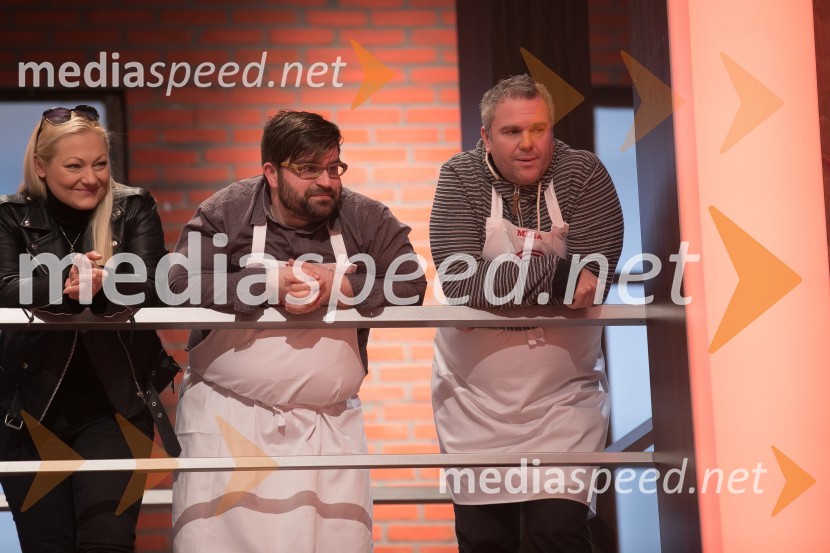  Mojca Gorkič, tekmovalka MasterChef Slovenija 2017;  Borut Andrejaš, Radio 1;  Miha Deželak, novinarNa male zaslone prihaja nova sezona MasterChef Slovenija