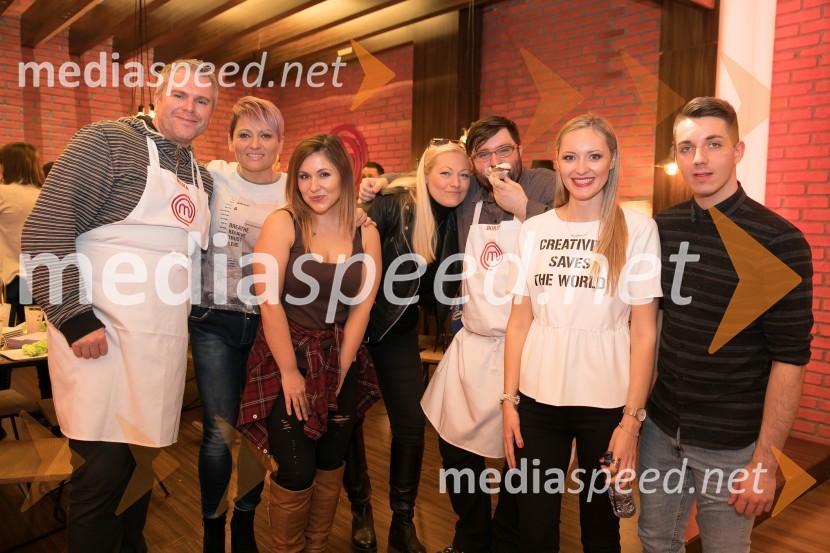  Miha Deželak, novinar;  Natalija Kolšek, pevka;  Sara Rutar, tekmovalka MasterChef Slovenija 207;  Mojca Gorkič, tekmovalka MasterChef Slovenija 2017;  Borut Andrejaš, Radio 1;  Lea Plut;  Elvis Kudić, tekmovalec MasterChef Slovenija 2017Na male zaslone prihaja nova sezona MasterChef Slovenija