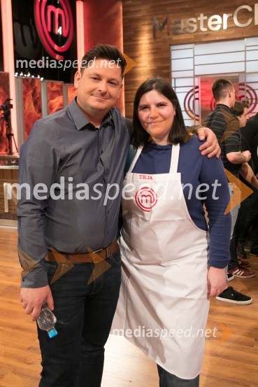  Luka Jezeršek, sodnik kuharskega šova Masterchef, Hiša kulinarike Jezeršek;  Teja Pelko, novinarka, Svet24Na male zaslone prihaja nova sezona MasterChef Slovenija