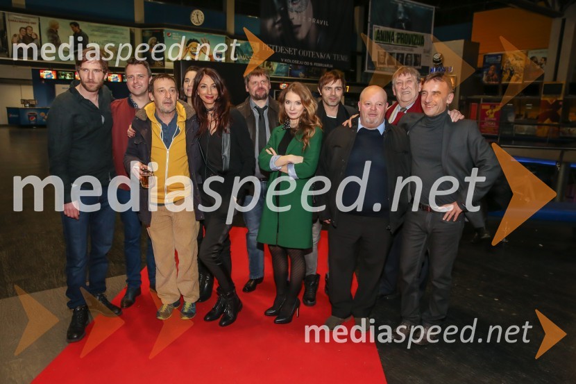  Dejan Spasić, igralec;  Aljoša Kovačič, igralec;  ... ;  Manca Dorrer, igralka;  Vesna Milek, novinarka in publicistka;  Igor Šmid, režiser;  Valentina Plaskan, igralka, radijska moderatorka;  Lado Bizovičar, igralec;  ... ;  Marcel Buh, scenarist in izvršni producent;  Robert Prebil, igralecAnina provizija, premiera filma