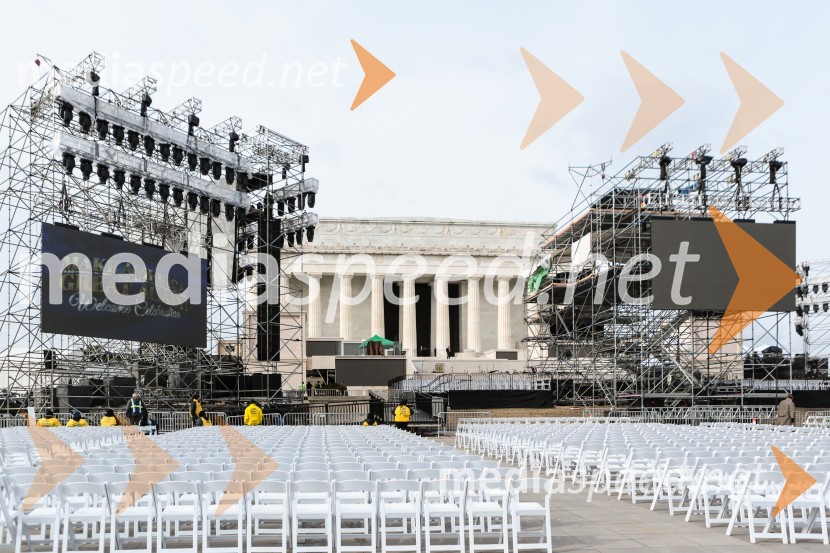 Lincolnov memorial, prizorišče pozdravne slovesnosti MAGAPozdravna slovesnost MAGA (Make America Great Again)