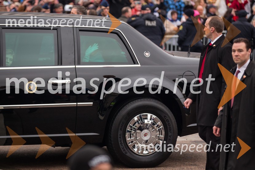  Barron Trump;  Melania  Trump, prva dama ZDAInavguracijska parada