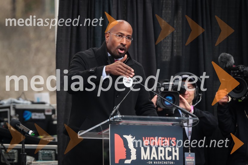  Van  Jones, politični komentator na CNNProtestni pohod žensk v Washington