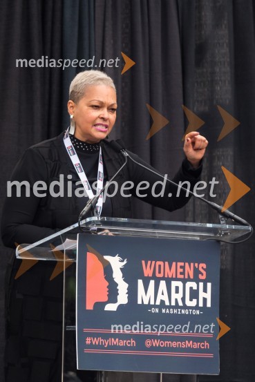  Donna Hylton, nekdanja zapornica zaradi umora, izpuščena po 27 letih, borka za reformo kazenskega sistemaProtestni pohod žensk v Washington