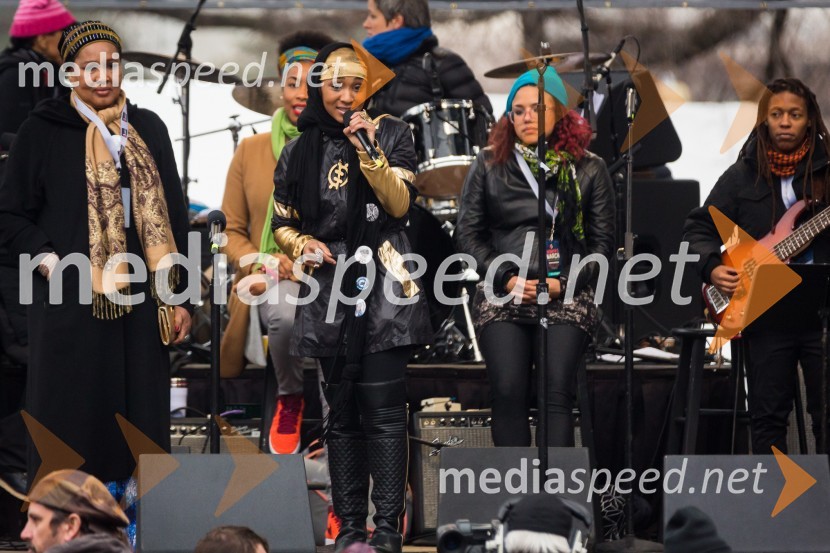  Alia Sharrief, raperkaProtestni pohod žensk v Washington