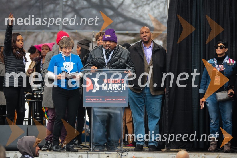  Randi Weingarten, odvetnica;  George Gresham, sindikalistProtestni pohod žensk v Washington
