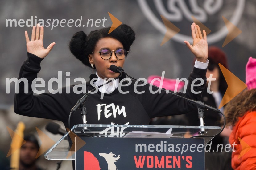  Janelle Monáe, glasbenicaProtestni pohod žensk v Washington