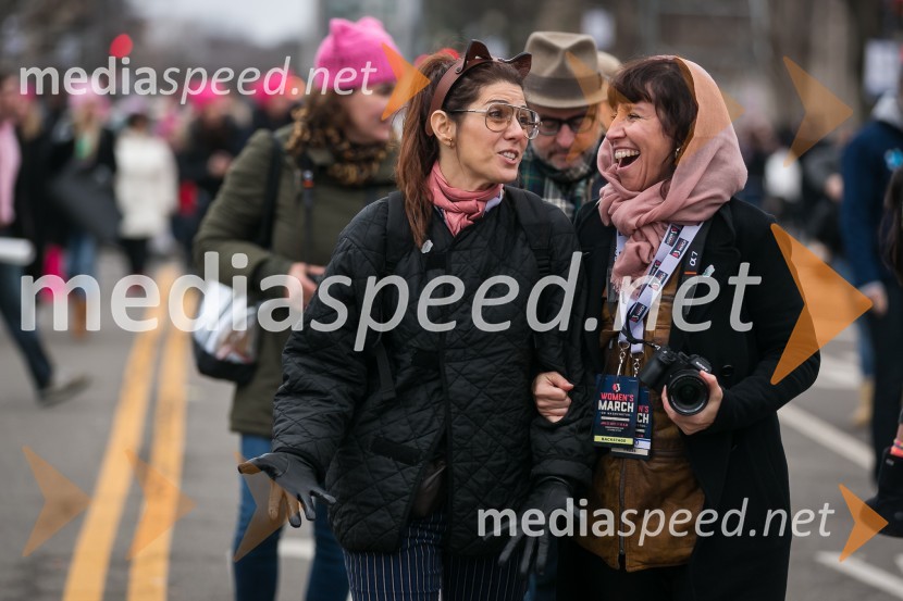  Marisa Tomei, igralka;  ... Protestni pohod žensk v Washington