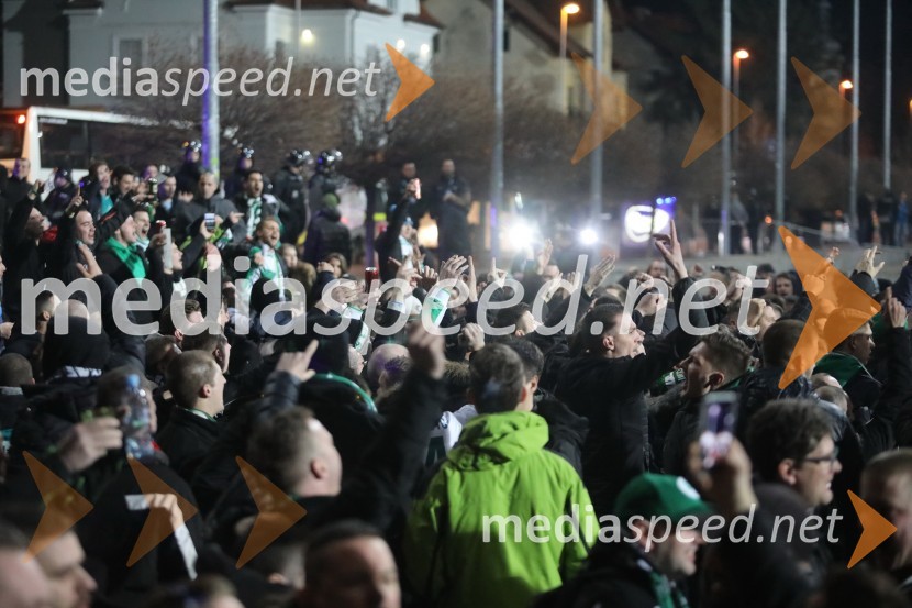 Nogometna tekma Maribor - Olimpija