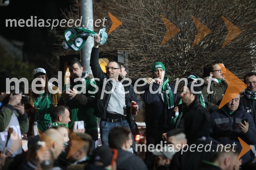 Nogometna tekma Maribor - Olimpija