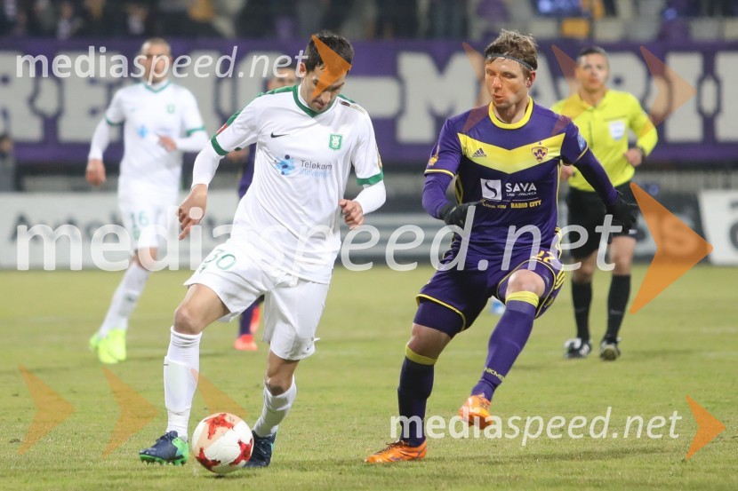  Branko Ilić, nogometaš, NK Olimpija;  Dane Vršič, nogometaš, NK MariborNogometna tekma Maribor - Olimpija