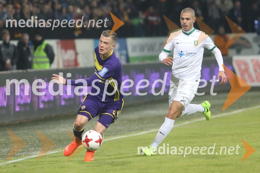 Nogometna tekma Maribor - Olimpija