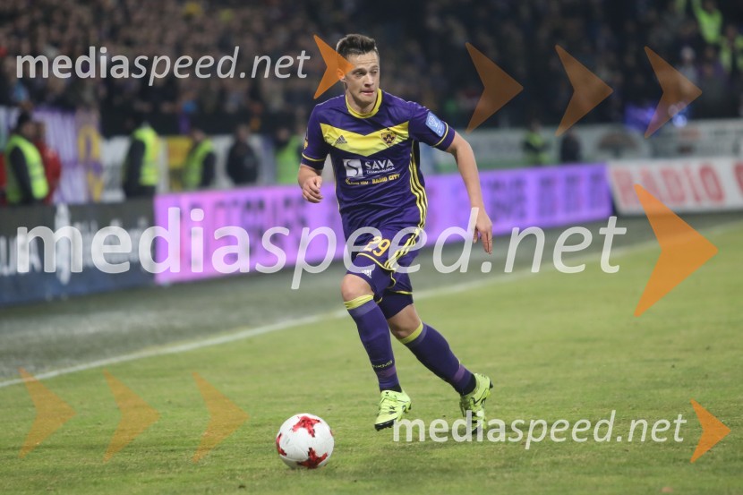  Matej Palčič, nogometaš, NK MariborNogometna tekma Maribor - Olimpija