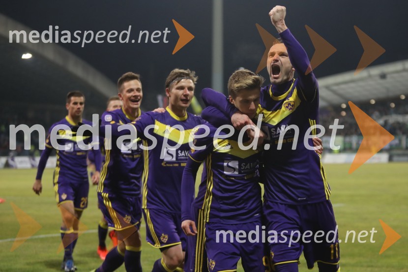  Luka Zahovič, nogometaš NK Maribor;  Milivoje  Novaković, nogometaš NK MariborNogometna tekma Maribor - Olimpija