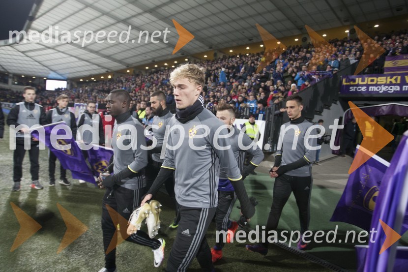 Nogometna tekma Maribor - Olimpija