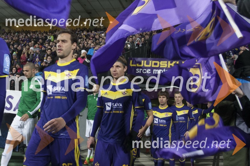 Nogometna tekma Maribor - Olimpija