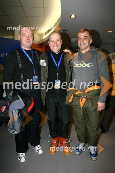 Matjaž Skube, Jure Robič, ekstremni kolesar in Matjaž Kopitar, hokejski strategSki Legends Hit Challenge 2008 - Tekmovanje smučarskih legend z Juretom Koširjem