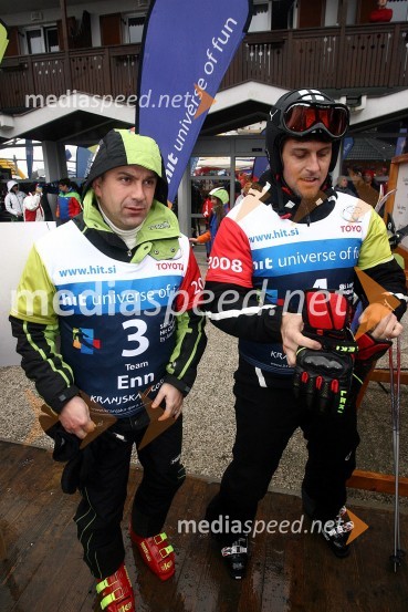 Marjan Hribar, generalni direktor Direktorata za turizem na Ministrstvu za gospodarstvo in ...Ski Legends Hit Challenge 2008 - Tekmovanje smučarskih legend z Juretom Koširjem