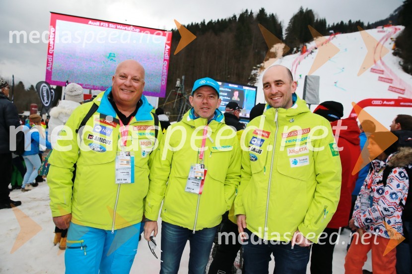  Iztok Klančnik, direktor HPE Slovenija, predsednik Zbora alpskih disciplin, Smučarska zveza Slovenije;  Enzo Smrekar, višji izvršni direktor in član uprave Droga Kolinska d.d., predsednik Smučarske zveze Slovenije;  Jožko Križan, direktor, Smučarska zveza SlovenijePokal Vitranc 2017, VIP druženje, sobota