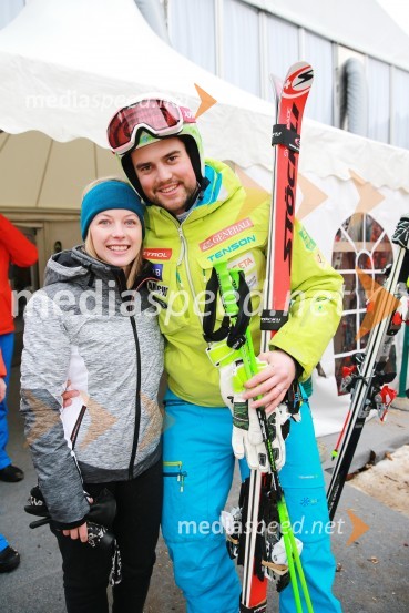  Neža Kline;  Boštjan Kline, smučarPokal Vitranc 2017, VIP druženje, sobota