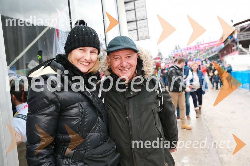  Duška Gradišnik;  Vidko Gradišnik, direktor VigradPokal Vitranc 2017, VIP druženje, sobota