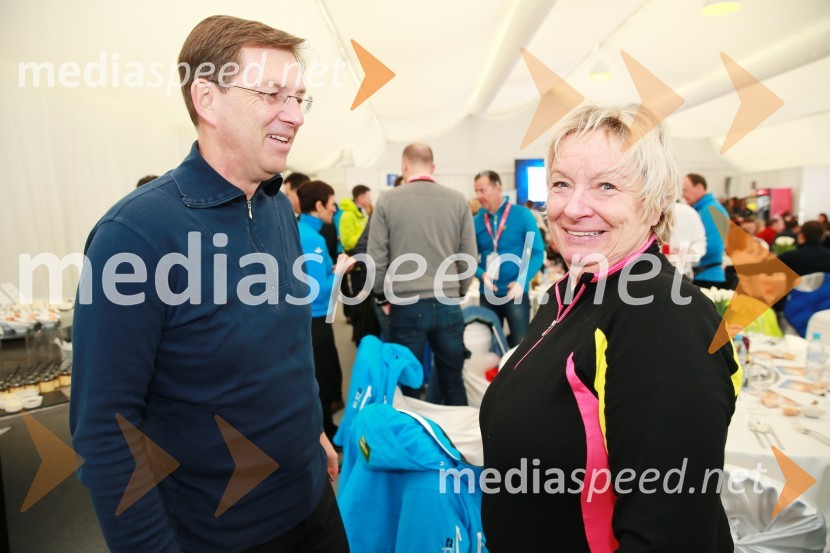 prof. dr. Miro Cerar, predsednik vlade Republike Slovenije;  Gertrud Rantzen, predsednica upravnega odbora, Slovensko-nemška gospodarska zbornicaPokal Vitranc 2017, VIP druženje, sobota