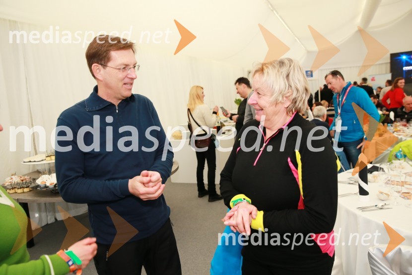 prof. dr. Miro Cerar, predsednik vlade Republike Slovenije;  Gertrud Rantzen, predsednica upravnega odbora, Slovensko-nemška gospodarska zbornicaPokal Vitranc 2017, VIP druženje, sobota