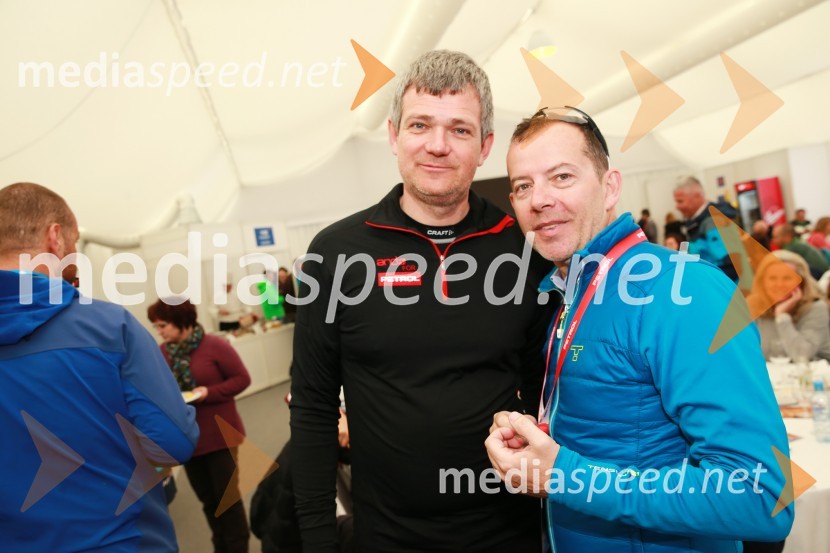 mag. Tomaž  Berločnik, predsednik uprave Petrol d.d.;  Enzo Smrekar, višji izvršni direktor in član uprave Droga Kolinska d.d., predsednik Smučarske zveze SlovenijePokal Vitranc 2017, VIP druženje, sobota