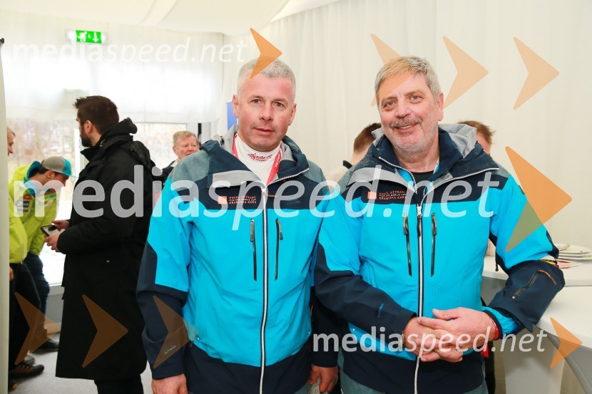  Grega  Benedik, nekdanji smučar;  Blaž Pesjak, predsednik uprave Merkur d.dPokal Vitranc 2017, VIP druženje, sobota