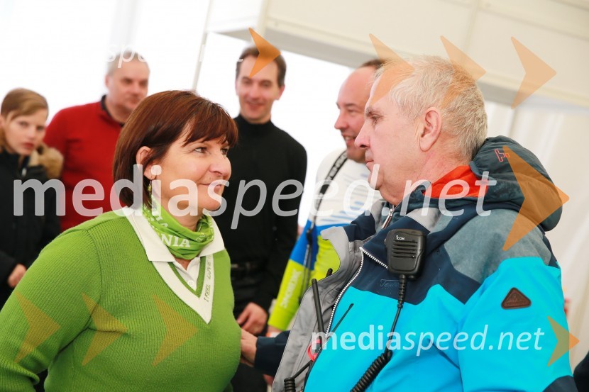  Eva Štravs Podlogar, državna sekretarka, ministrstvo za gospodarski razvoj in tehnologijo;  Srečko Medven, generalni sekretar pokala VitrancPokal Vitranc 2017, VIP druženje, sobota
