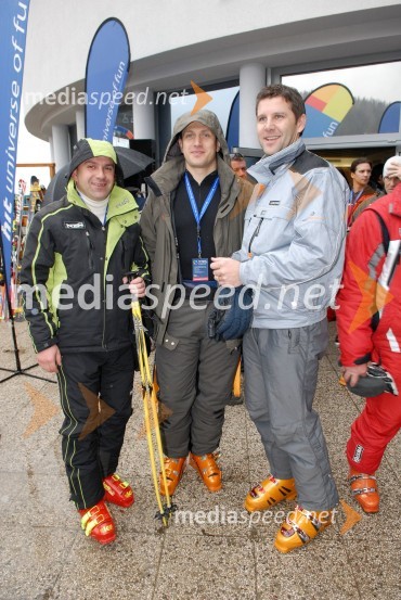 Marjan Hribar, generalni direktor Direktorata za turizem na Ministrstvu za gospodarstvo, Jure Košir, nekdanji smučar in ...Ski Legends Hit Challenge 2008 - Tekmovanje smučarskih legend z Juretom Koširjem