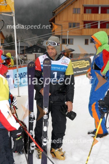 Alberto Tomba, nekdanji italijanski smučarSki Legends Hit Challenge 2008 - Tekmovanje smučarskih legend z Juretom Koširjem