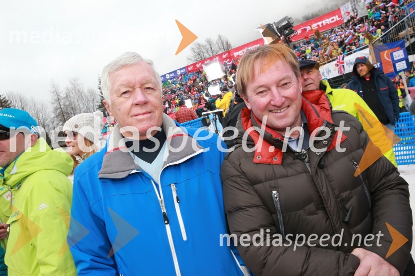  Tone Vogrinec, športni in smučarski funkcionar;  Bojan Križaj, nekdanji smučarPokal Vitranc 2017, slalom