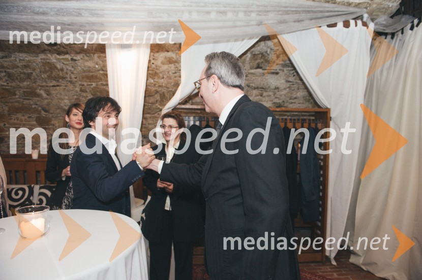  Tomaž Kavčič, kuharski mojster, Pri Lojzetu, Zemono, podpredsednik BASS;  Aleksandar Radovanović, veleposlanik Republike Srbije v SlovenijiPrvo srečanje novo ustanovljenega Slovensko-srbskega poslovnega društva BASS