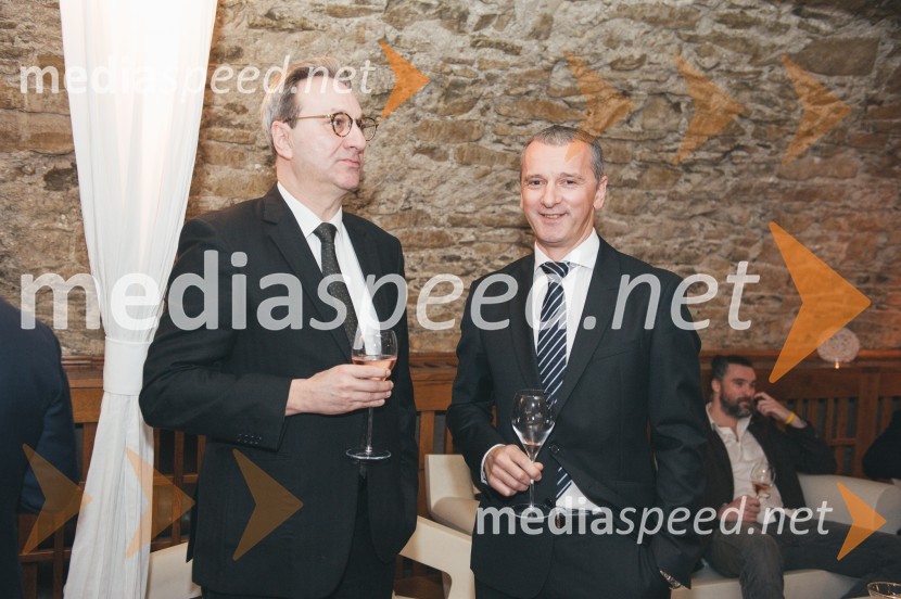  Aleksandar Radovanović, veleposlanik Republike Srbije v Sloveniji;  Goran Medić, predsednik BASSPrvo srečanje novo ustanovljenega Slovensko-srbskega poslovnega društva BASS