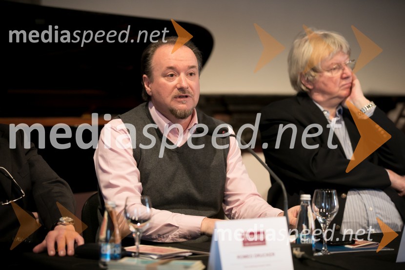  Patrik Greblo, dirigent;  Lovrenc Arnič, dirigentFestival Ljubljana, 32. Slovenski glasbeni dnevi, predstavitev programa