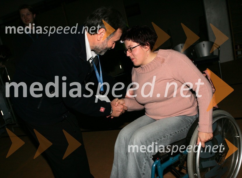 Dr. Ivan Rozman, rektor Univerze v Mariboru je pozdravil študente invalideKoncert Gremo na prvi rok, UŠC Leona Štuklja